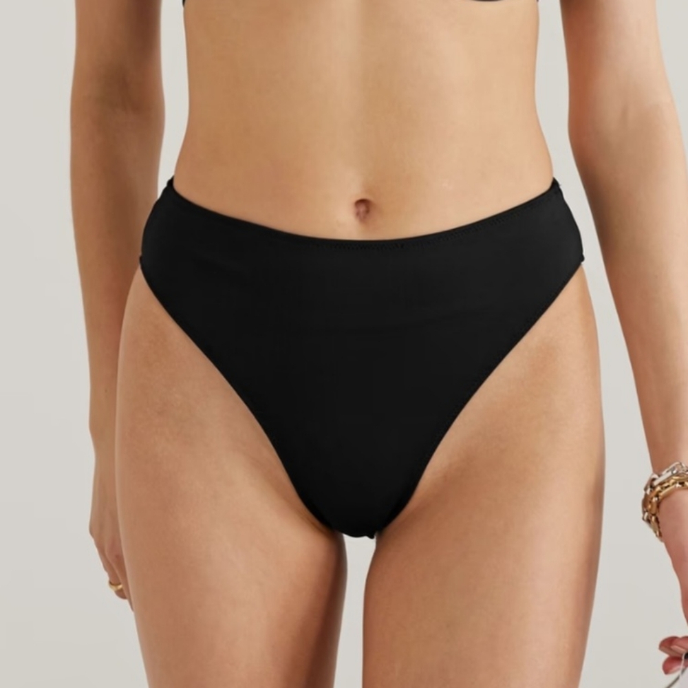 Good American Good Compression stretch-scuba bikini briefs In Blk Size 2